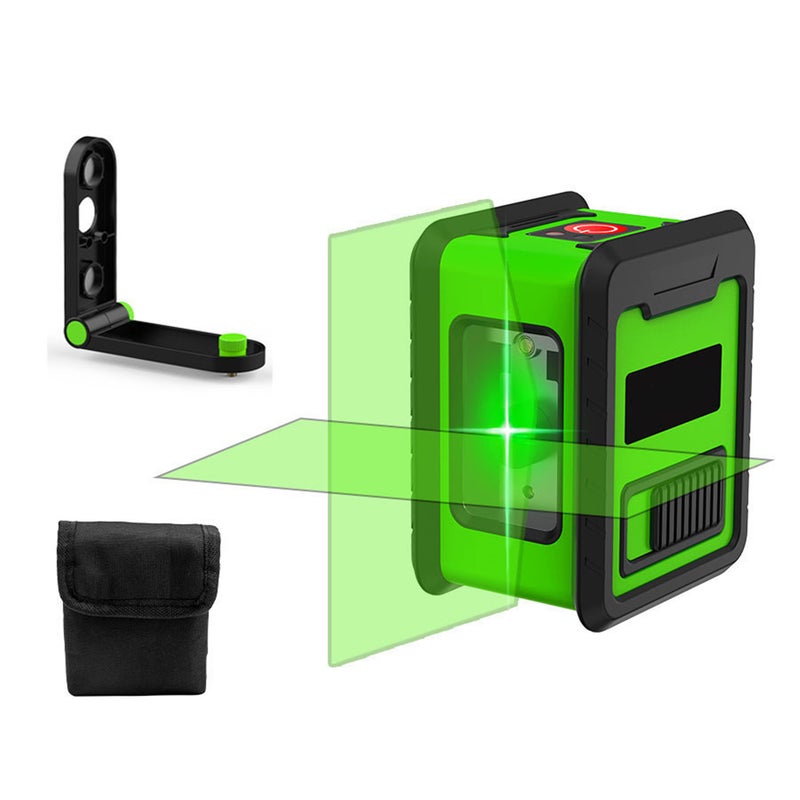 infrared level portable mini green light 2 lines cast line meter high precision strong light level water meter - Image 1