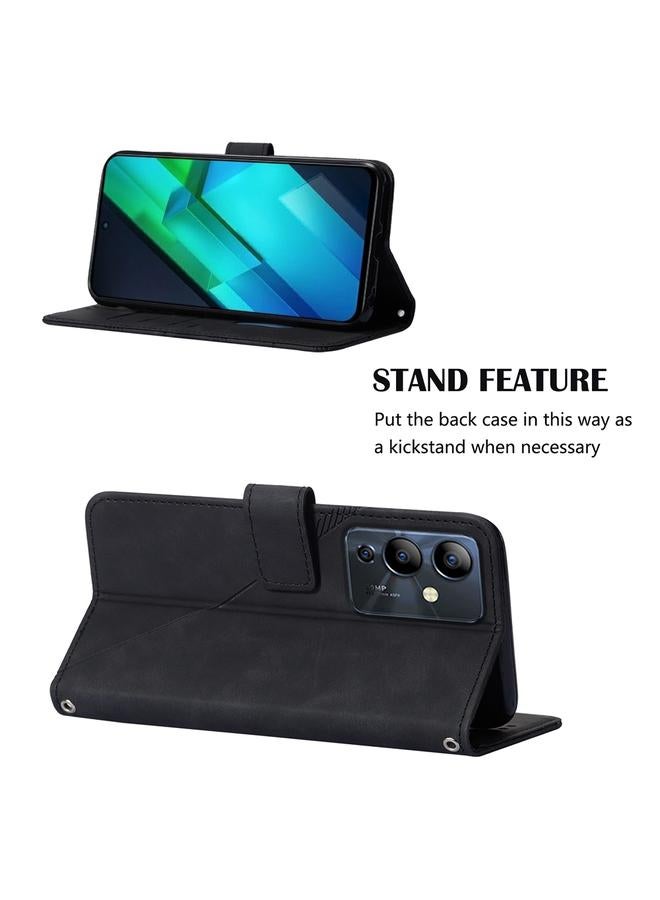 Zaboon Case For Infinix Note 12i 2023 / G85 Crossbody 3D Embossed Flip Leather Phone Case - Image 5