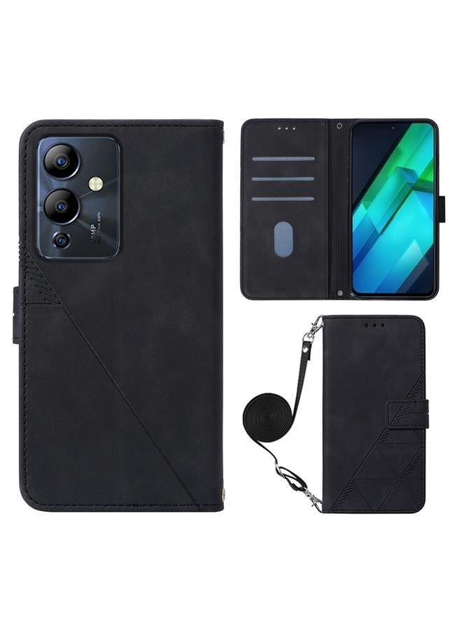 Zaboon Case For Infinix Note 12i 2023 / G85 Crossbody 3D Embossed Flip Leather Phone Case - Image 1