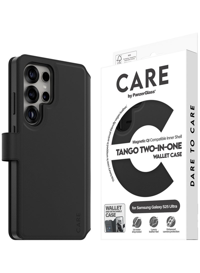 PanzerGlass حافظة CARE من PanzerGlass Tango ثنائية الاستخدام للهاتف لمحطة Samsung Galaxy S25 Ultra متوافقة مع الشحن اللاسلكي Qi، حافظة مغناطيسية، حماية من السقوط بمعايير عسكرية، حافظة Galaxy S25 Ultra - Image 1