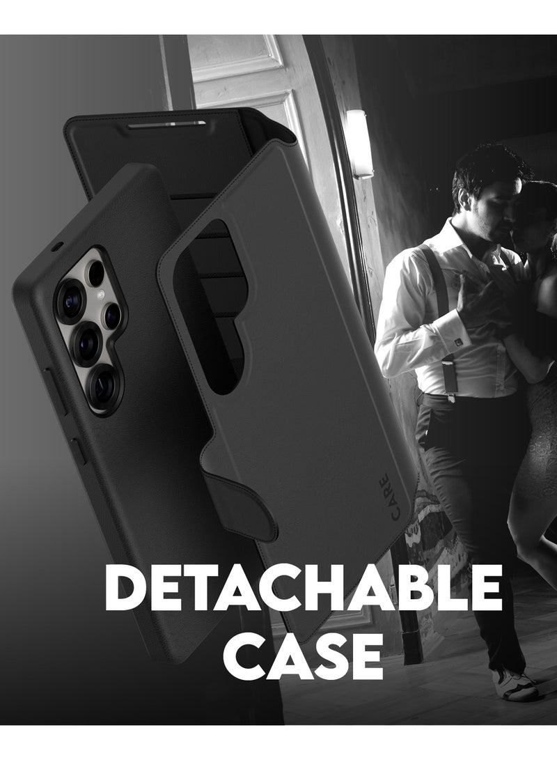 PanzerGlass حافظة CARE من PanzerGlass Tango ثنائية الاستخدام للهاتف لمحطة Samsung Galaxy S25 Ultra متوافقة مع الشحن اللاسلكي Qi، حافظة مغناطيسية، حماية من السقوط بمعايير عسكرية، حافظة Galaxy S25 Ultra - Image 4