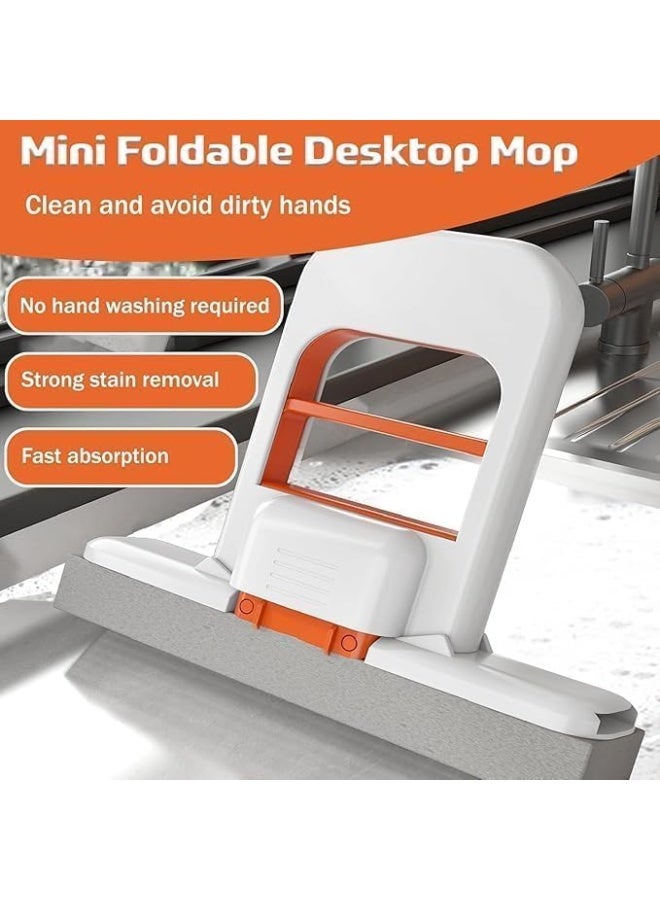 Portable, foldable, self-wrinkling mop – wet and dry cleaning sponge for offices, kitchens, and bathrooms - Image 3