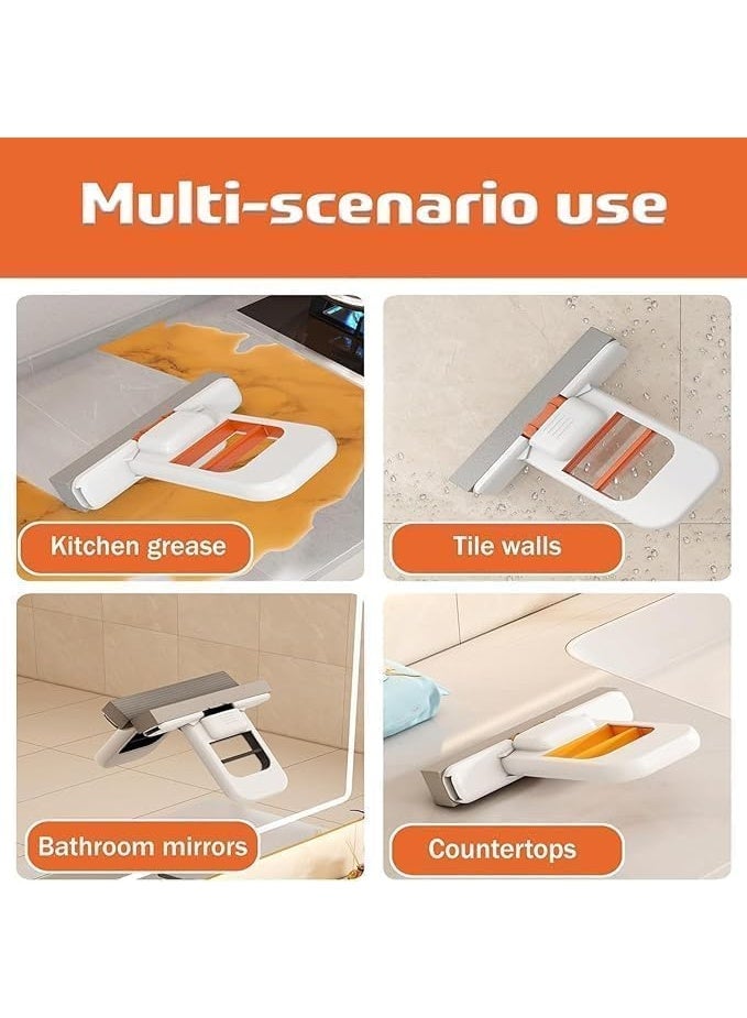 Portable, foldable, self-wrinkling mop – wet and dry cleaning sponge for offices, kitchens, and bathrooms - Image 2