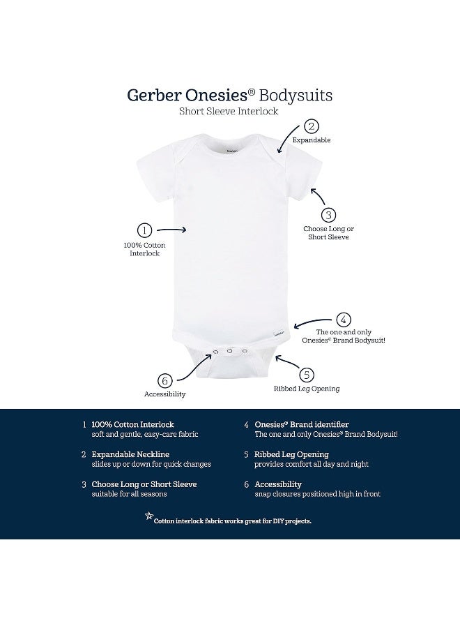 Gerber Gerber Baby 5-Pack Solid Onesies Bodysuits  - Image 4