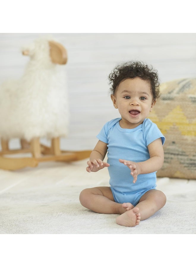 Gerber Gerber Baby 5-Pack Solid Onesies Bodysuits  - Image 5
