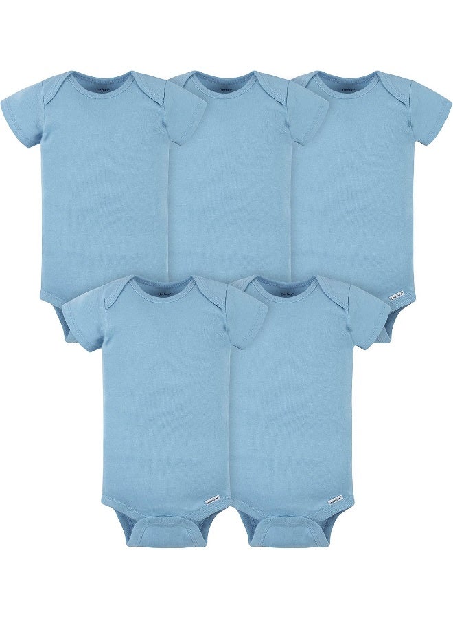 Gerber Gerber Baby 5-Pack Solid Onesies Bodysuits  - Image 1