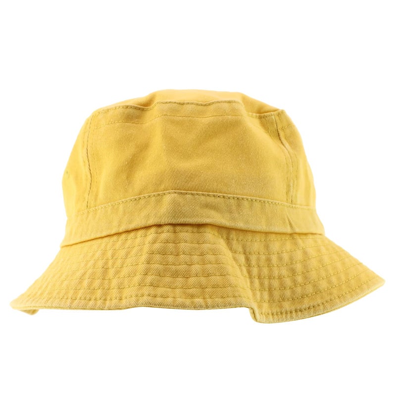 Armycrew XXL Oversize Pigment Dyed Washed Bucket Hat Fits Upto 3XL - Yellow - XL-2XL - Image 2