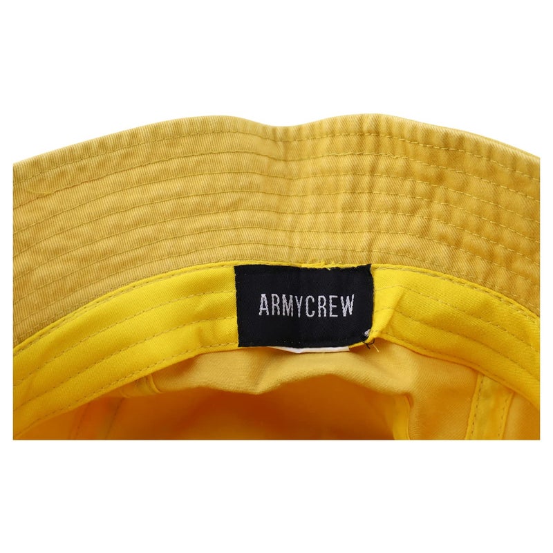 Armycrew XXL Oversize Pigment Dyed Washed Bucket Hat Fits Upto 3XL - Yellow - XL-2XL - Image 4