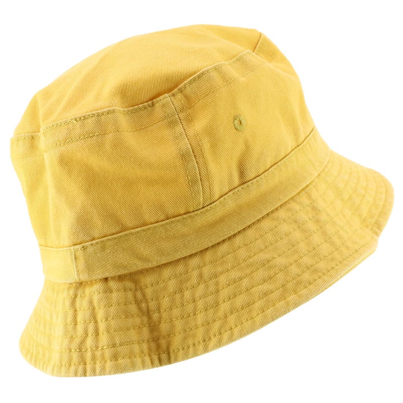 Armycrew XXL Oversize Pigment Dyed Washed Bucket Hat Fits Upto 3XL - Yellow - XL-2XL - Image 3