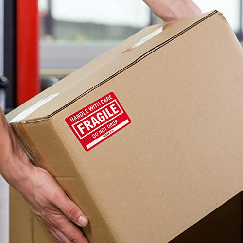 SBlabels Fragile Labels / 500 Handle with Care Shipping Warning Notice Stickers / 2" x 3" Caution Do Not Drop Packing Labels/Made in The USA - Image 5