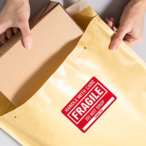 SBlabels Fragile Labels / 500 Handle with Care Shipping Warning Notice Stickers / 2" x 3" Caution Do Not Drop Packing Labels/Made in The USA - Image 4