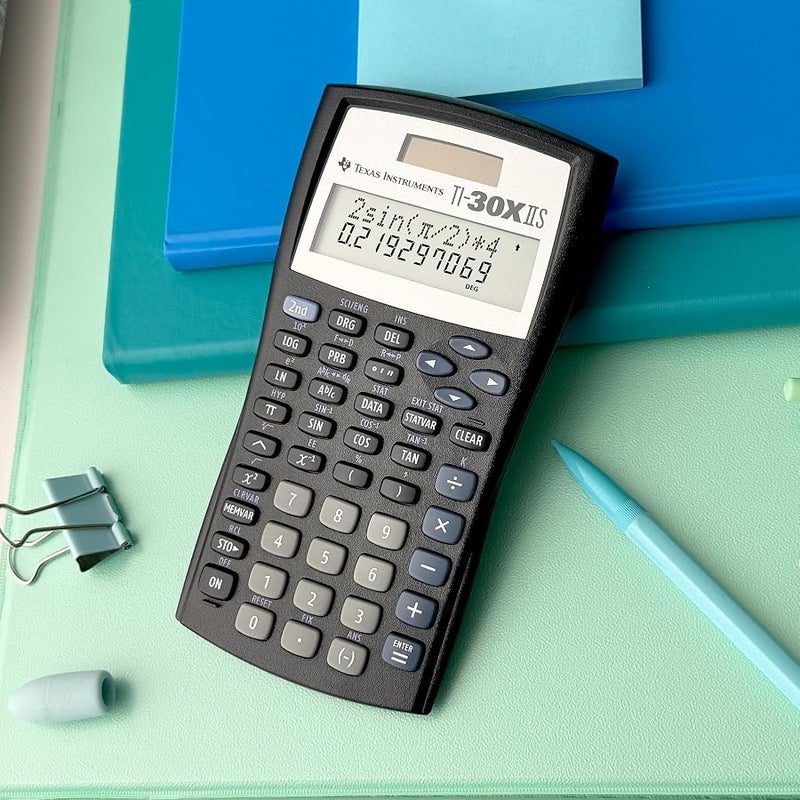 تاكساس إنسترومنتس تكساس انسترومنتس TI-30XIIS آلة حاسبة علمية، لون أسود، عبوة من قطعة واحدة - Image 5