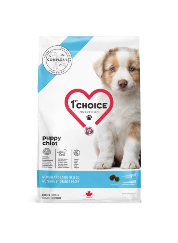 1st Choice Puppy Medium & large breeds Chicken formula 12kg - Image 1