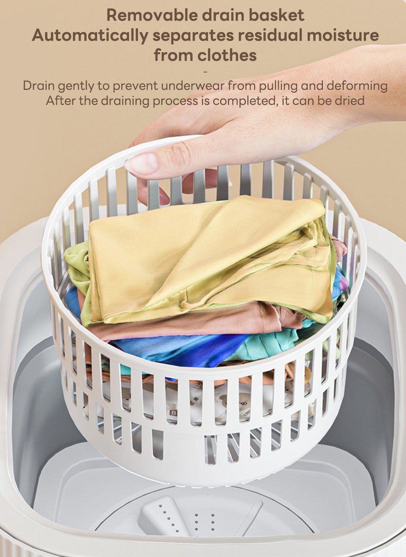 Sharpdo 10L Small Mini Washing and Drying Washing Machine Special Folding Washing Machine for Baby Underwear  - Image 5