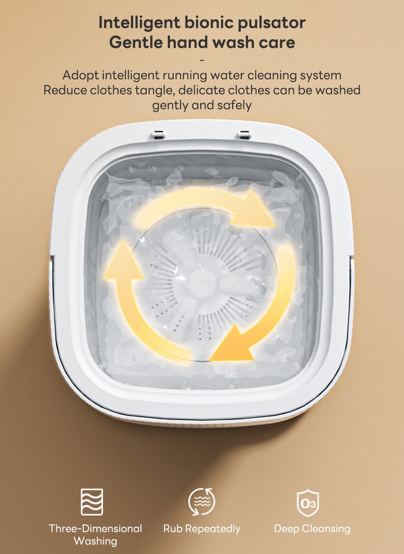 Sharpdo 10L Small Mini Washing and Drying Washing Machine Special Folding Washing Machine for Baby Underwear  - Image 4