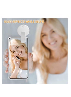 KASTWAVE Selfie Ring Clip Light, Mini Selfie Light, Selfie Fill Light Ring for Phone with LED Ring Light, Clip-on Ring Lights, Bright LED Light Perfect for Photos, Videos, & Vlogs, Ideal Gifts for Women  - Image 2