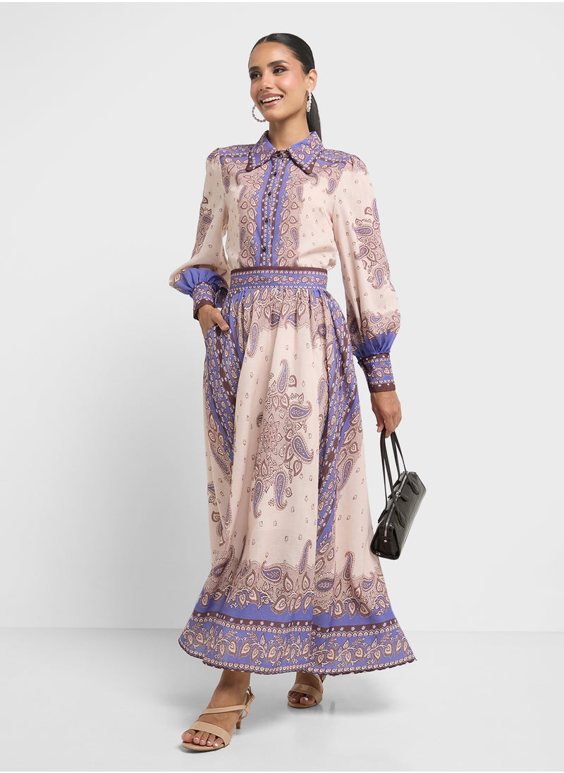 Khizana Printed Top & Skirt Set  - Image 5