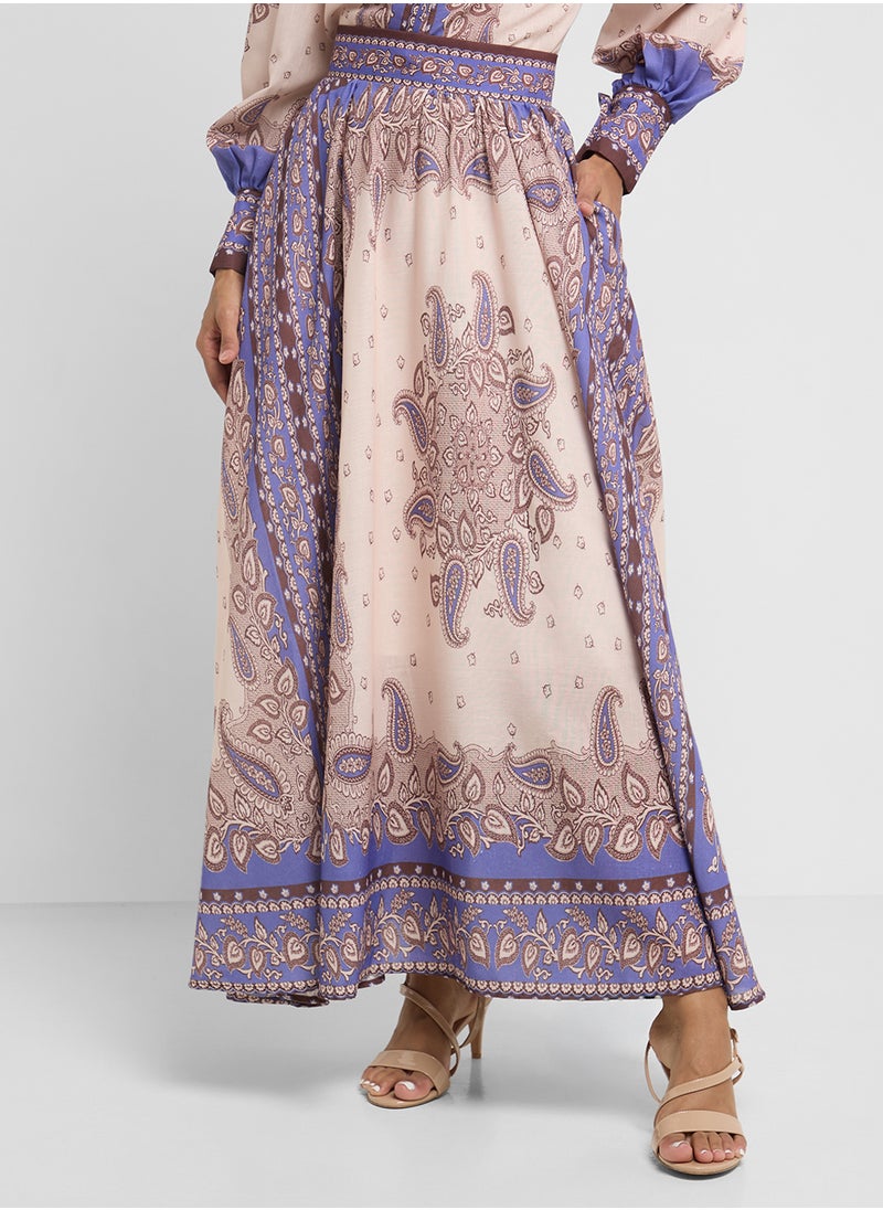 Khizana Printed Top & Skirt Set  - Image 4