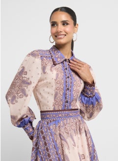 Khizana Printed Top & Skirt Set  - Image 3
