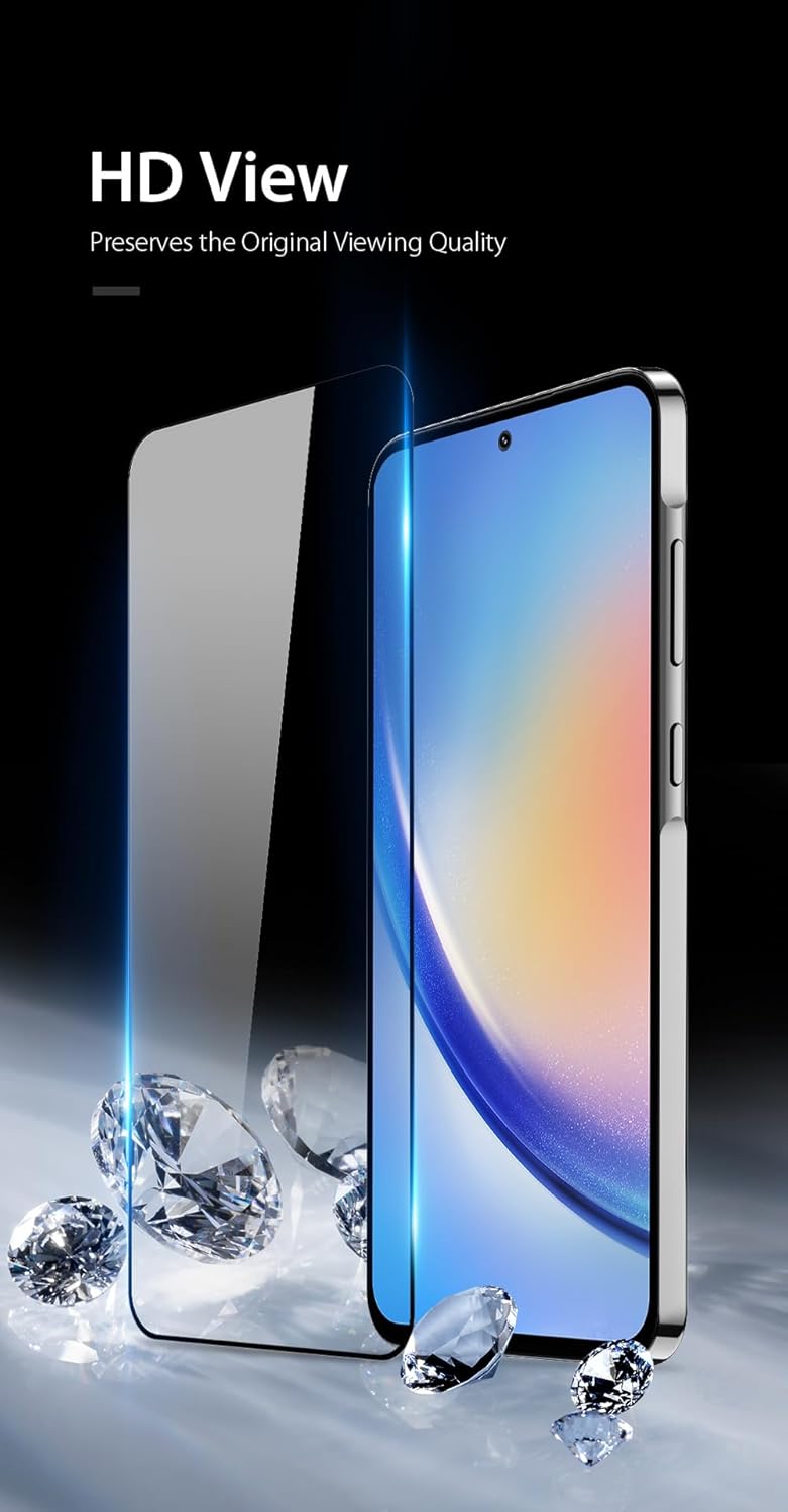XTRENGTH Advanced HD+ Tempered Glass Screen Protector Designed for Samsung Galaxy M56 / F56 5G - Edge to Edge Full Screen Coverage with Easy Installation Kit (Anti-Scratch) - Image 3