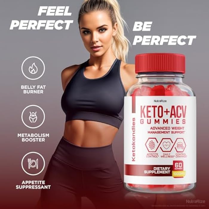 NutraRize KetoKandies Keto+ACV Gummies for Weight Loss, Maximum Strength Supplement, Gomitas Reviews (60 Gummies) - Image 2