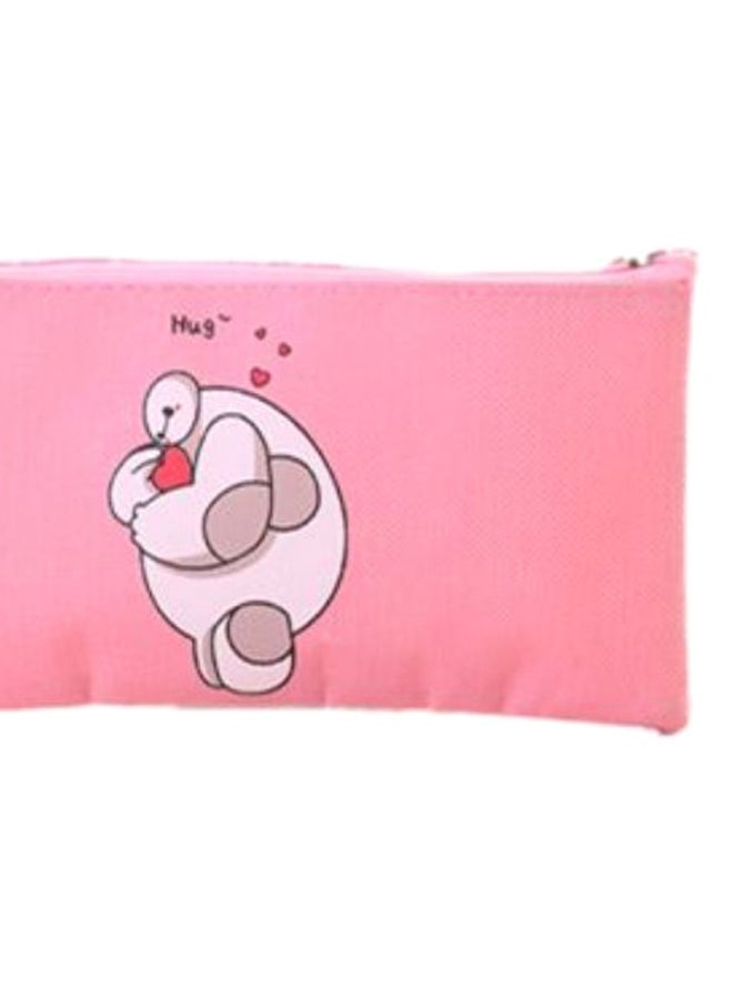 Loquat Baymax Warm Printed Pencil Case Pink/White - Image 2