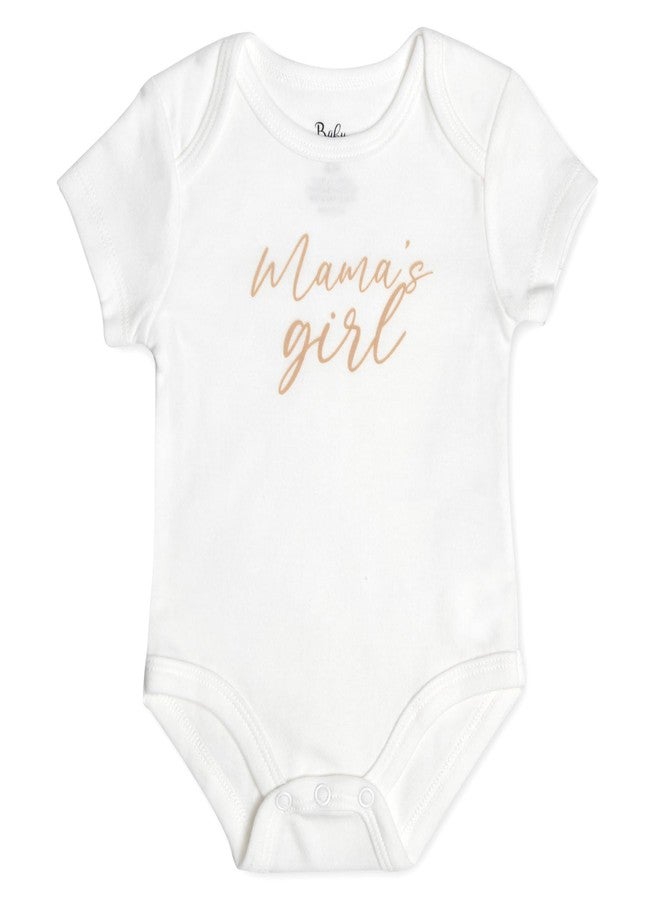 Baby Essentials Baby Girls 5 Piece Bodysuit Set (Mama's Girl 5 Piece, 6 Months) - Image 2