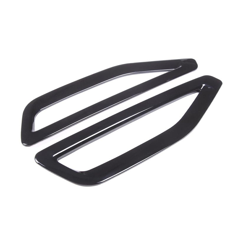 2Pcs Front Side Fender Vents Air Outlet Cover Trims for BMW X5 G05 2019 2020 2021 Gloss Black