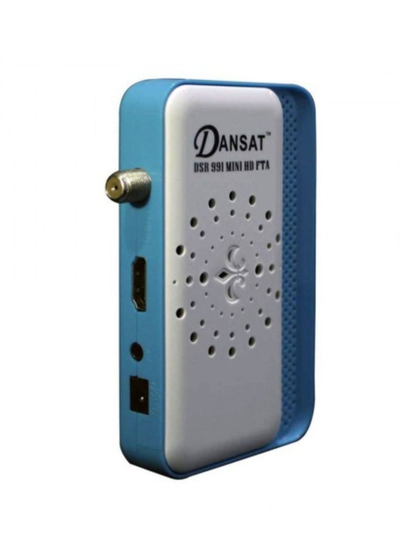 Mini Satellite Receiver DSR-991 White/Blue  - Image 3