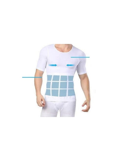 Ionic Sculpting Undershirt New Mens Shapewear Gynecomastia Compression Shirts