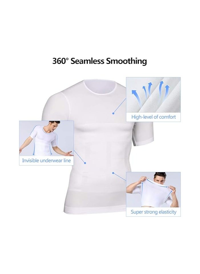 Generic - Ionic Sculpting Undershirt New Mens Shapewear Gynecomastia Compression Shirts - Image 1