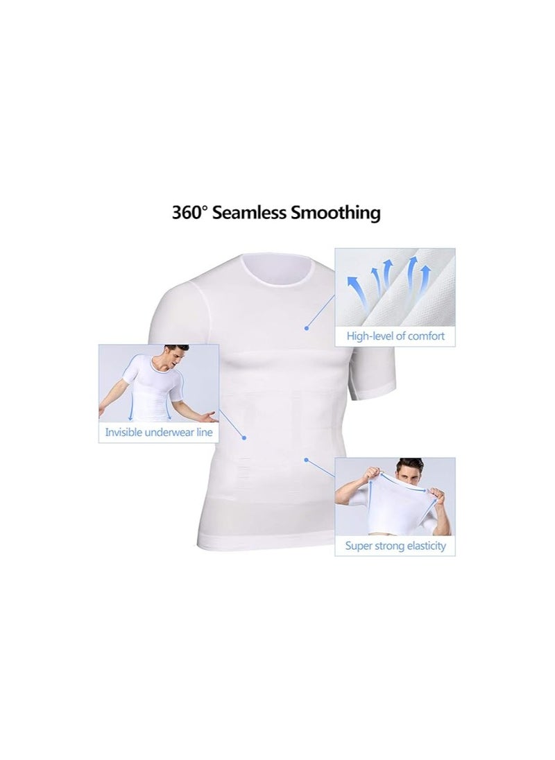 Generic - Ionic Sculpting Undershirt New Mens Shapewear Gynecomastia Compression Shirts - Image 1