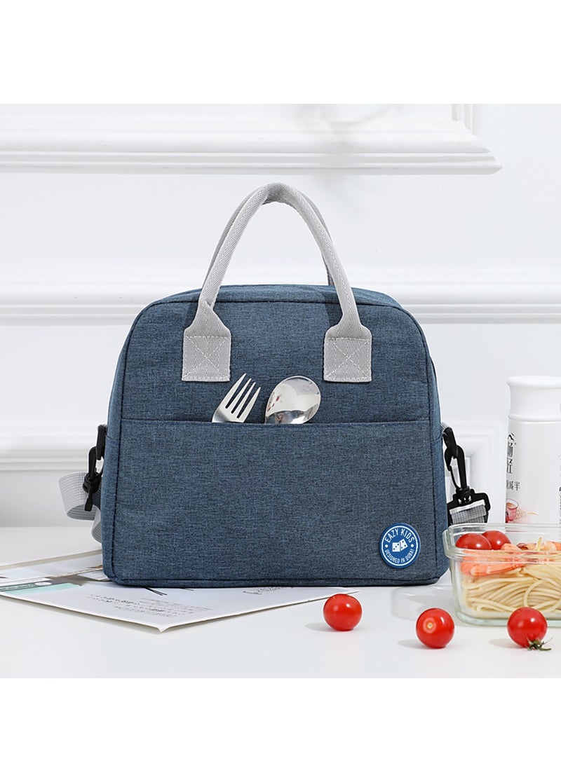 Eazy Kids - Eazy Kids Bento Box wt Insulated Lunch Bag & Cutter Set -Combo - Eat Sleep Game Blue - Image 1