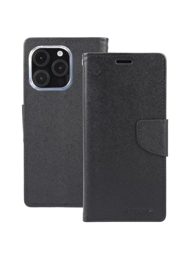 GOOSPERY Case For iPhone 16 Pro FANCY DIARY Cross Texture Leather Phone Case - Image 2