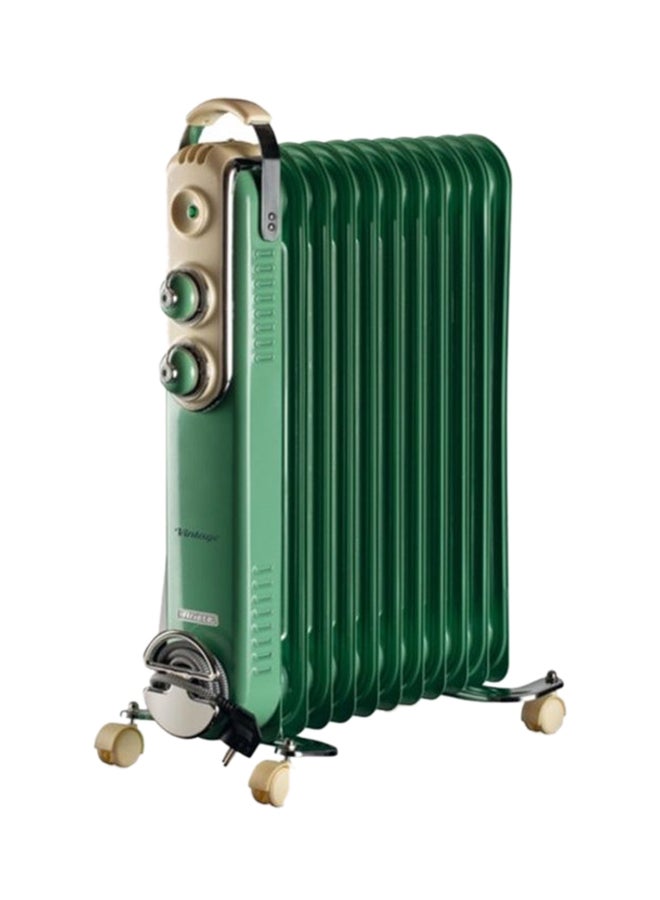 أريتي مدفأة رديتير بتصميم كلاسيكي تعمل بالزيت مزودة بعدد 11 ريشة للغرف 2500.0 W 839/04 أخضر - Image 1