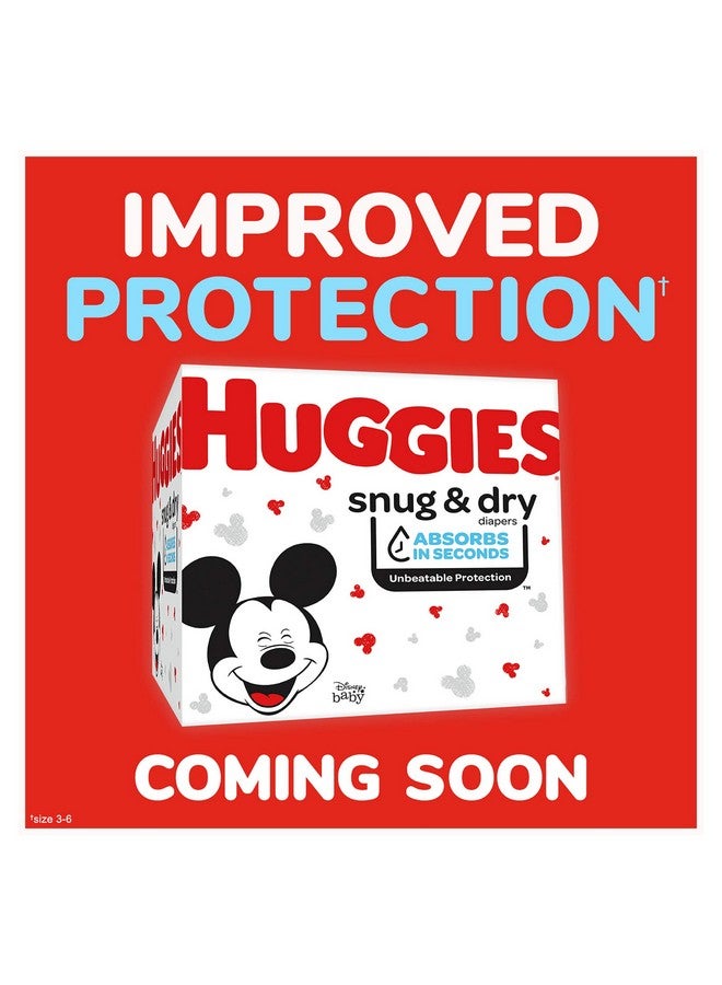 HUGGIES حفاضات هاجيز سنغ & دراي للأطفال، الحجم 4، 100 قطعة، 22-37 رطل (10-17 كجم)، حماية تصل إلى 12 ساعة، تصاميم ديزني ميكي ماوس - Image 2