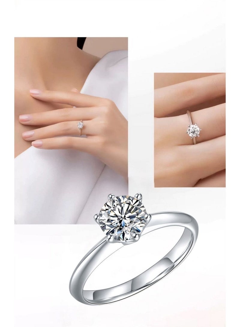 حقل خاتم من الماس الصناعي بوزن 2 كرات - Image 3