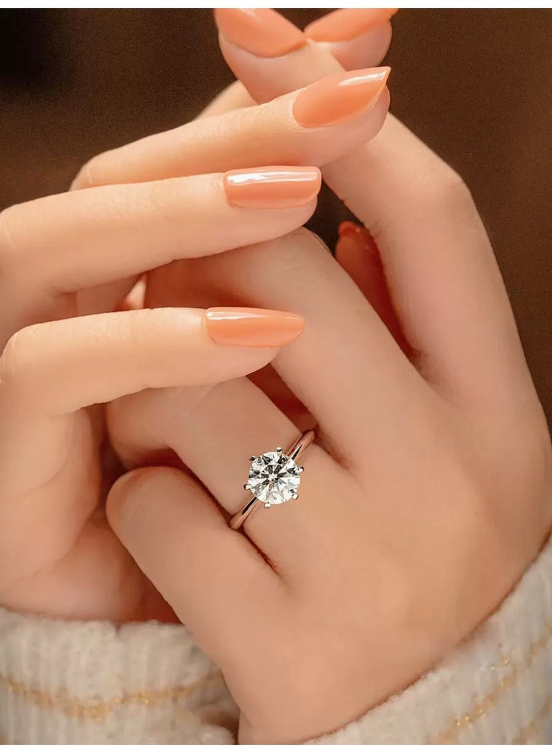 حقل خاتم من الماس الصناعي بوزن 2 كرات - Image 5