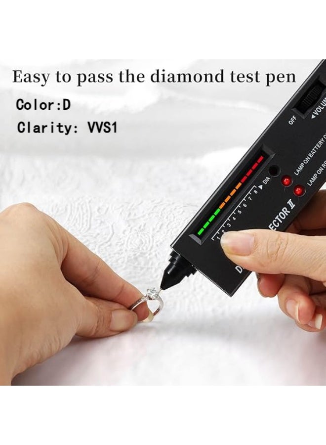 حقل خاتم نسائي من مويسانيت بقيراطين، خاتم زفاف، خاتم خطوبة، مطلي بالروديوم من الفضة الإسترلينية S925، مقاس قابل للتعديل، صندوق هدايا فاخر، لون D ودرجة نقاء VVS1 - Image 5