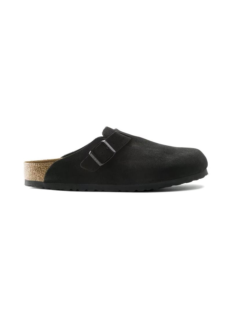 BIRKENSTOCK Boston Soft Footbed Suede Leather - Black  - Image 2
