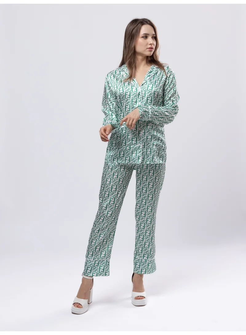 Fashonara  F&F Design 2 Piece Shirt and Pants Set for Women | Best Price UAE