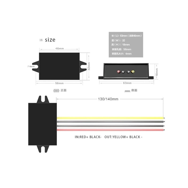 36V48V To 5V 3A DC DC Step Down Buck Converter Power Supply Module 8 40V To 5V - Image 3