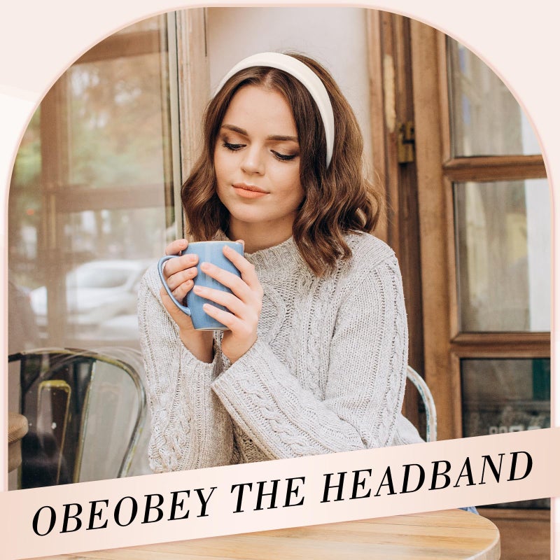 obeoby Trendy Headbands for Vintage Inspired Sundresses, Wide Headband Non Slip Hair Bands Hair Accessories for Mother's Day Gift(5Pcs) - Image 3