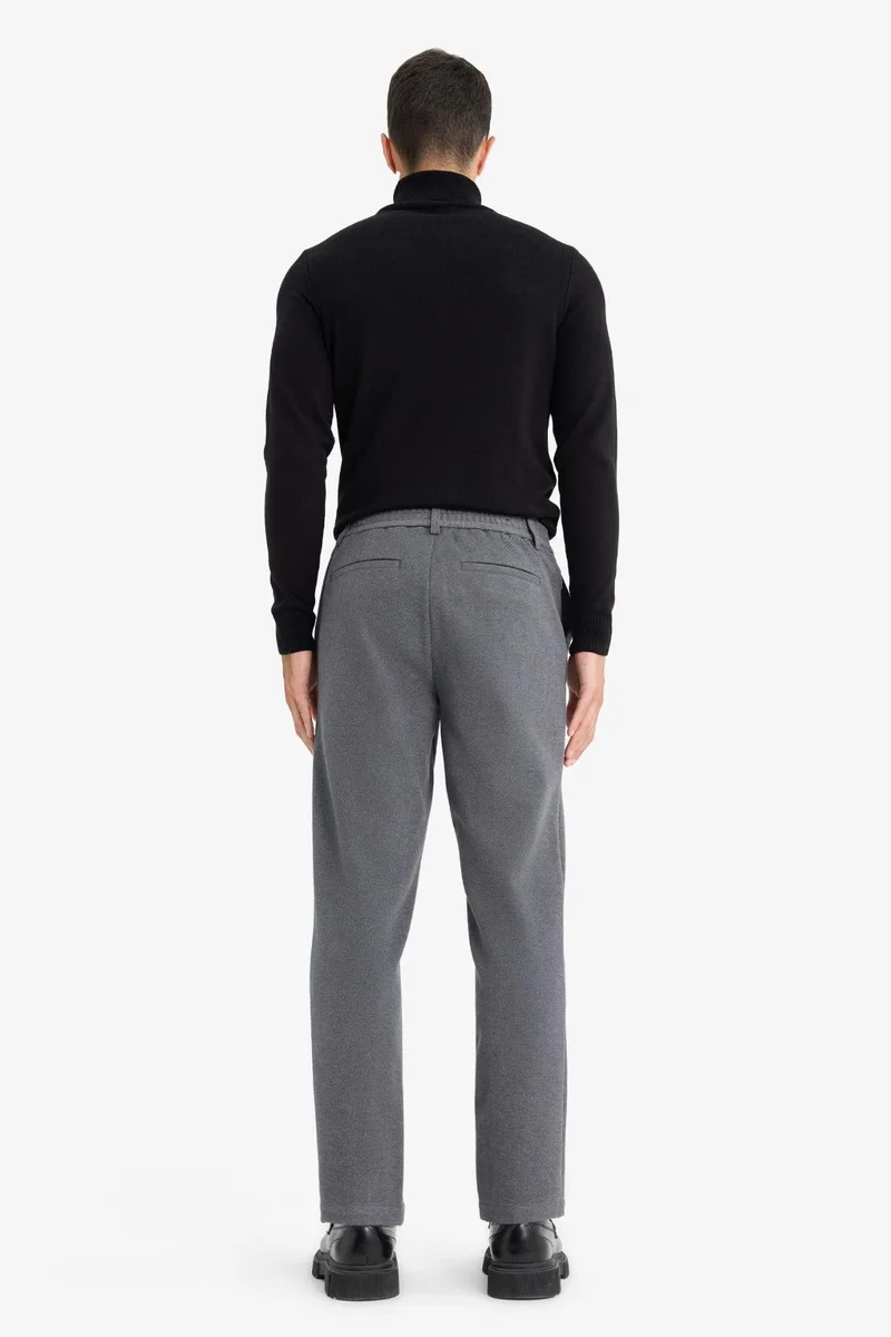 Defacto  Tailored Regular Fit Straight Leg Trousers for Men | Best Price UAE