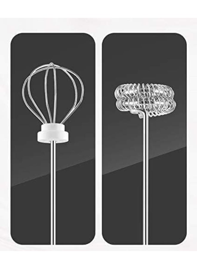 2-in-1 Rechargeable Handheld Electric Milk Frother & Egg Whisk - Coffee Foam Maker for Latte, Cappuccino & Matcha - Image 2