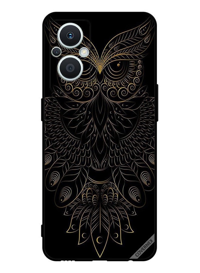 Covernex Protective Case Cover For Oppo Reno 7 Lite Modern Floral Owl Art - Image 1
