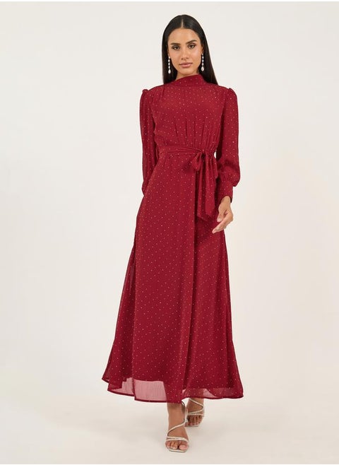 Polka Dot Maxi Dress