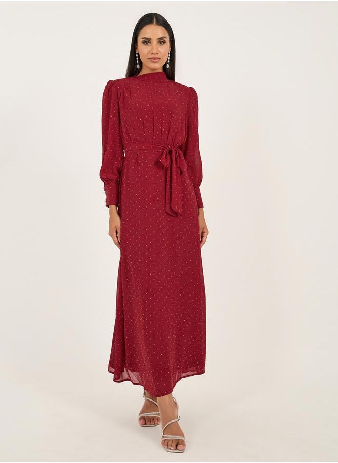 Polka Dot Maxi Dress