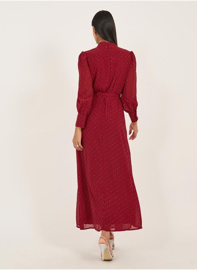 Polka Dot Maxi Dress