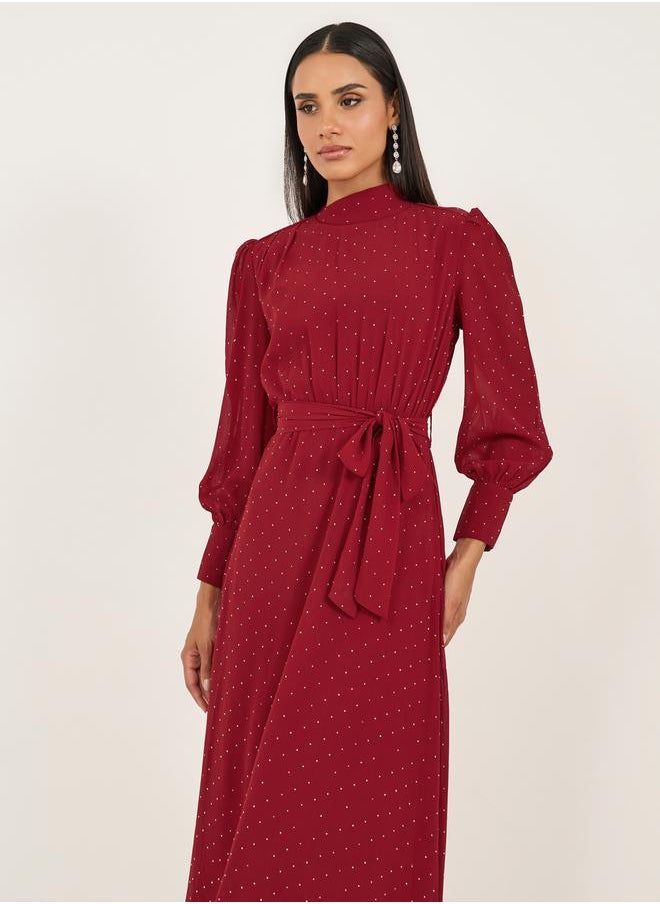 Polka Dot Maxi Dress